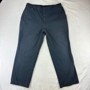 Towncraft Pants Mens Chino Wrinkle-Free Straight 40x30 Black Streetwear